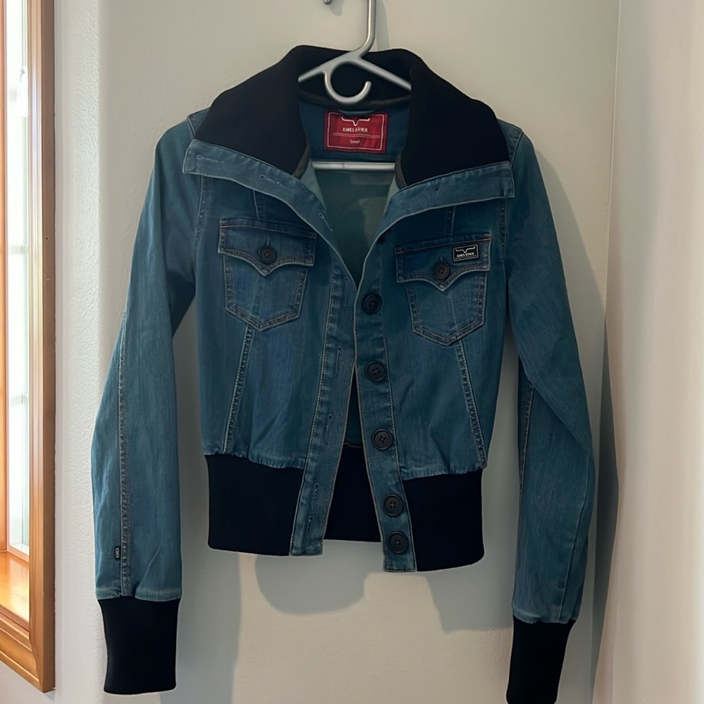 Kimes Ranch Bomber Jean Jacket